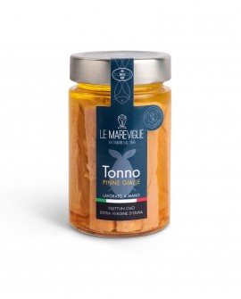 Filetti di Tonno Pinne Gialle in olio di oliva - vaso 190g - Le Mareviglie