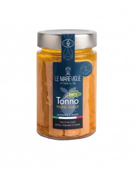 Filetti di Tonno Pinne Gialle in olio di oliva BIO - vaso 190g - Le Mareviglie