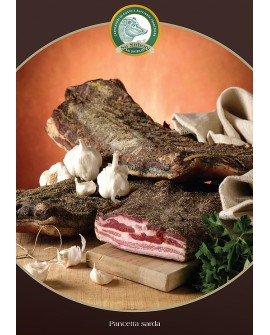 Pancetta tesa suino tranci 400 g - Salumificio Su Sirboni